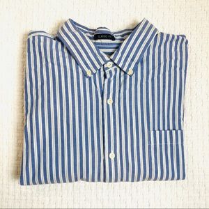 Striped Long Sleeve Button Down Dress Shirt